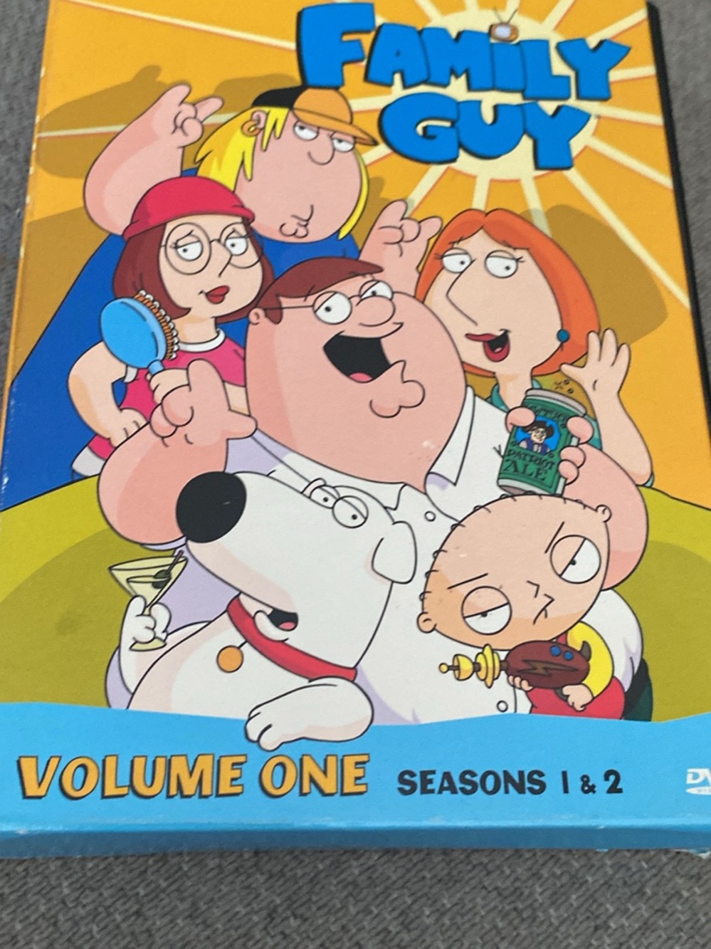 Family Guy Volume One Seasons 1 & 2 DVD Set - Blue/Yellow